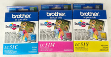 New Genuine Brother LC51 CMY Color 3PK Ink Cartridges LC51C LC51M LC51Y picture