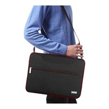 New Hseok Laptop Shoulder Bag in Black/Red picture