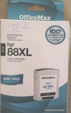 Office Max HP 88XL Inkjet High Yield Black Ink Cartridge C9396AN Expired picture