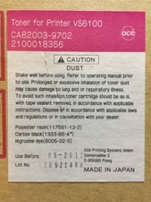 Oce VarioStream 6100 Toner Black (VS6100) - Oce CA82003-9702 - 2100018356 NIB picture