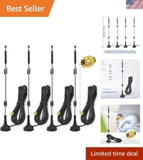 Reliable 4-Pack Dual Band WiFi Antennas 9dBi - Perfect for Routers & Drones picture