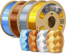4KG Bundle Silk PLA Filament 1.75Mm, Metallic Shine 3D Printer Filament picture