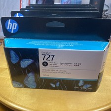 SEALED Lot of 5 Genuine HP 727 Ink Photo Black picture