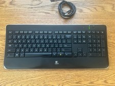 Logitech K800 Wireless Keyboard with Cable No Dongle/Receiver Y-R0011 W/ Cord picture