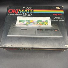Vintage Okidata Okimate 10 Color Printer Used with original box and manuals picture