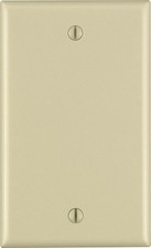 Leviton 86014-000 Ivory 1-Gang Blank Wall Plate 4-1/2 Hx2-3/4 W in. (Pack of 25) picture