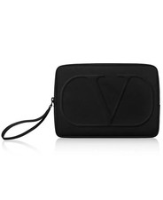Valentino Beauty Black Travel Pouch | Wristlet Toiletry/Cosmetic Bag (NEW) picture