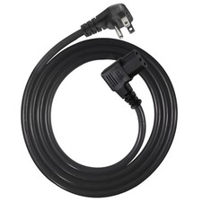 90 Degree Computer Power Cord - 6FT Right Angle IEC Power Cord Universal PC P... picture