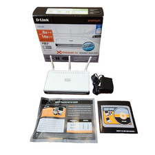 D Link DLink DIR 655 Gigabit Wireless N Home Network Router Complete Box Tested picture
