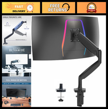 Heavy Duty Single Monitor Arm for Ultrawide Monitors up to 40
