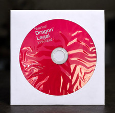 Nuance Dragon Legal Individual Legal Software DVD Disc MPN 32-A51A-A9000 picture