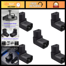 5 PCS IEC320 C14 to C13 90° Power Adapter, 15A 250V Right Angle Connector for PD picture