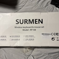 Surmen Pink Punk Retro Wireless Keyboard And Mouse Combo picture