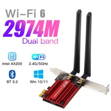PCE-AX3000 WiFi 6 PCI-E Network Card Intel AX200 Chip Dual Band Bluetooth 5.2 picture