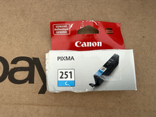 Canon 251C Cyan Pixma Ink Cartridge Factory OEM Brand In Package New/Sealed picture