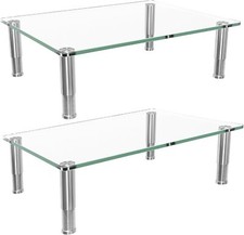 Simple Trending 2 Pack Computer Monitor Riser with Height transparent  picture