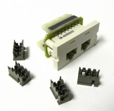NEW ORTRONICS OR-60950009 SERIES 2 MODULE 2/8P8C CAT5E UNKEYED 568B FOG WHITE picture