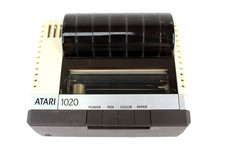 VTG Atari 1020 Color Printer ** Power On and Moves ** NO Power Cord * Untested picture