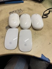 LOT OF 5 Apple A1296 A1197 White Mouse USB Wired Optical Mouse Genuine OEM picture
