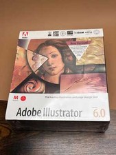 Adobe Illustrator 6.0 Macintosh Sealed Vintage Software 1996 Original Mac CD picture