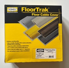 Hubbell PVC BLACK FloorTrak Floor Cable Cover 10 feet picture