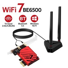 BE6500 WiFi 7 PCIe Gaming Card MT7925 Tri-band BT5.4 802.11BE Desktop PC Adapter picture