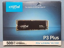 Crucial Micron P3 Plus 500GB PCle 4.0 NVMe M.2 SSD 4700 MB/s - New & Sealed picture
