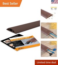 4-Foot Cord Cover - Floor Cable Management Kit for Indoor or Outdoor Use - 3-... picture