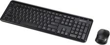 2.4Ghz Wireless Keyboard and Mouse Combo Set, Quiet and Compact US Layout, Plug picture