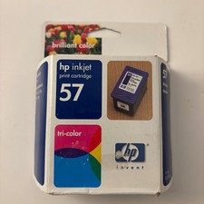 VTG Y2K HP 57 Tri-Color Inkjet Print Cartridge C6657A Exp 08/2004 SEALED picture
