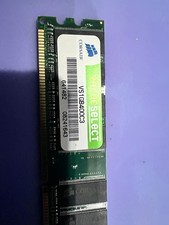 Corsair PC-3200 (DDR-400) 1 GB DIMM 400 MHz PC-3200 DDR Memory (VS1GB400C3) picture