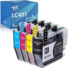 4 Pack LC401 Ink Cartridges Compatible For Brother MFC-J1010DW MFC-J1012DW picture