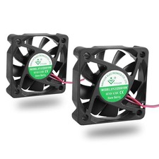 2 PCS 50mm 12V Cooling Fan, Icstation 0.08A 5010 5012 DC Silent Brushless Lon... picture