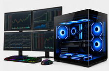 ARGB Desktop Trading PC 8th 16GB 1TB SSD M2000 4Display Multi Monitor Win11 WIFI picture