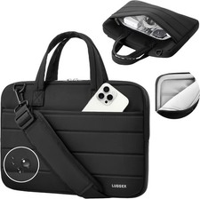 360° Protective Laptop Sleeve Bag for 13-14 Inch MacBook Air/Neo/Pro, Black picture