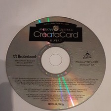 Broderbund American Greetings Create-a-Card Silver 7 Card Making PC CD-ROM picture