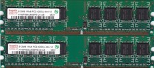 1GB 2x512MB PC2-4200 HYNIX DDR2-533 HYMP564U64BP8-C4 AB Desktop Ram Memory Kit picture