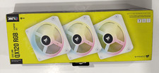 Corsair iCUE LINK QX120 RGB White 3x 120mm PWM Magnetic Bearing Fan picture