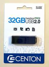 Centon DataStick PRO2 32GB USB 2.0 Flash Drive Black PC/Mac S1-U2T1-32G picture