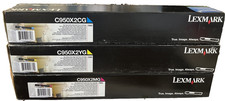 3 Pk - Lexmark High Yield Toner C950X2CG C950X2MG C950X2YG C950X2 C950 - New picture