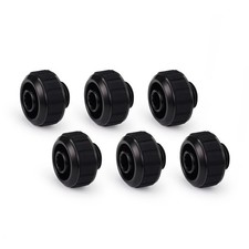 Alphacool Apex Grip SoftTube Fitting, 16/10mm, Black, 6-pack picture