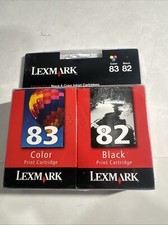 Genuine New Lexmark 82 & 83 Printer Inkjet Cartridges Black & Color picture