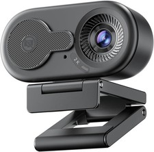 2K Webcam C100 with Built-in Mic & Privacy Lens for Secure Online Learning picture