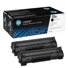 CB435AD/CB435D Original OEM HP 35A Toner Cartridge, Black 2Pk Genuine Sealed picture