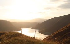 Landscape scotland nature lake sunlight uk mountains Custom Gaming Mat Desk picture