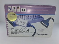 Vintage Adaptec SlimSCSI APA-1460 PCMCIA Fast SCSI-2 Adapter Kit In Box picture