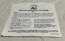 Gaming Megapac PC Magazine CD-ROM In Original Sleeve picture