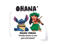 Island Family Ohana Quote Desk Mat Non-Slip Gaming Mouse Pad picture