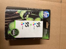 2 X HP 95 Tri Ink Cartridge New Sealed Expired 12/2013 Genuine Original picture