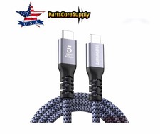 Thunderbolt 5 woven  cable 3.3 feet 80Gbps 240W fast charging TB5-X100BZ USK picture